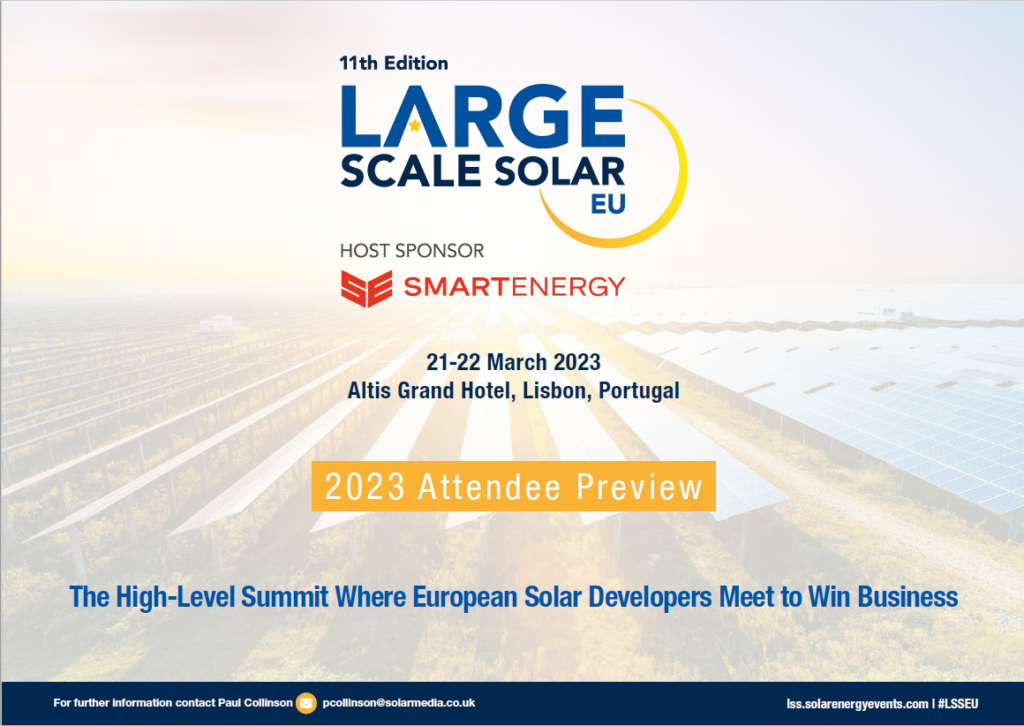 Large Scale Solar Europe's 2023 Attendee Preview