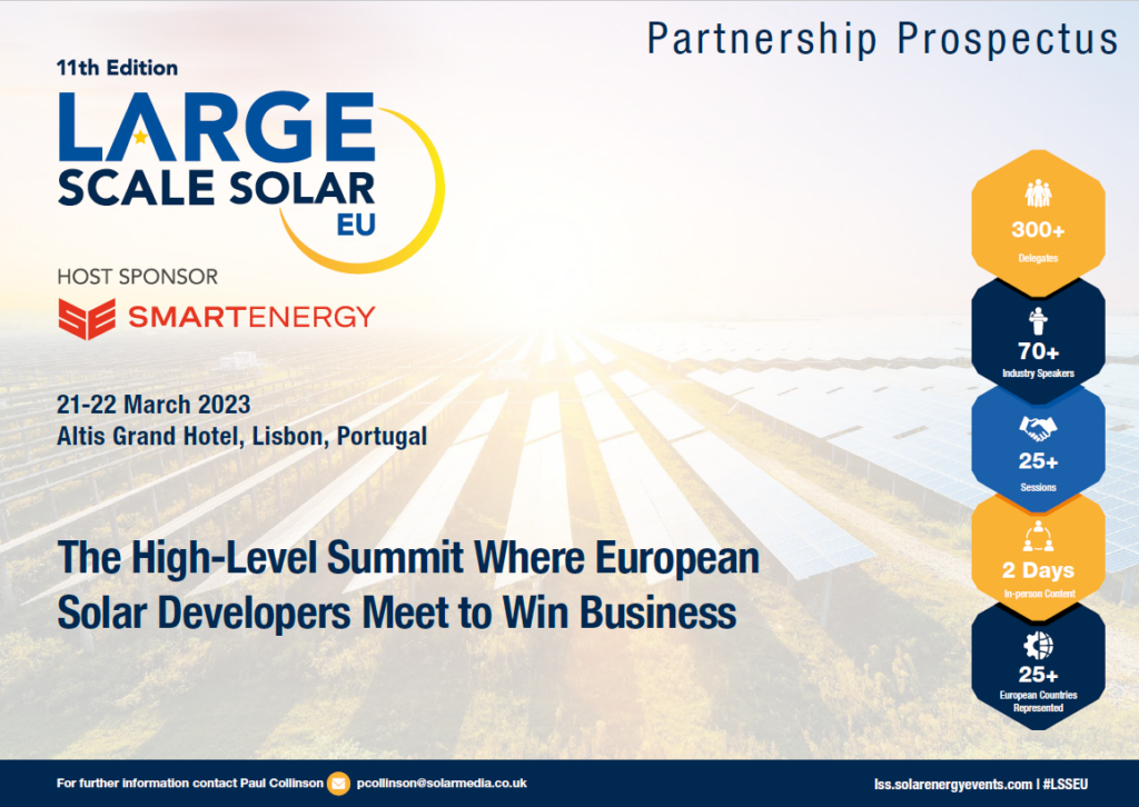 Large Scale Solar Europe's 2023 Event Brochure